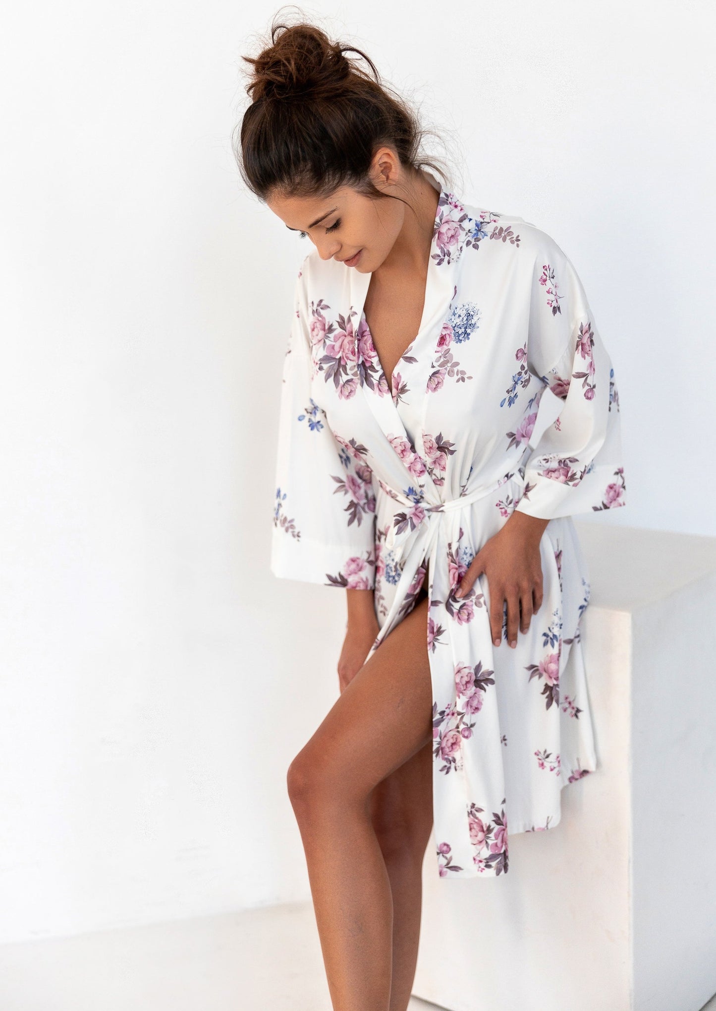 robe de chambre été, kimono été pour femme, élégant kimono