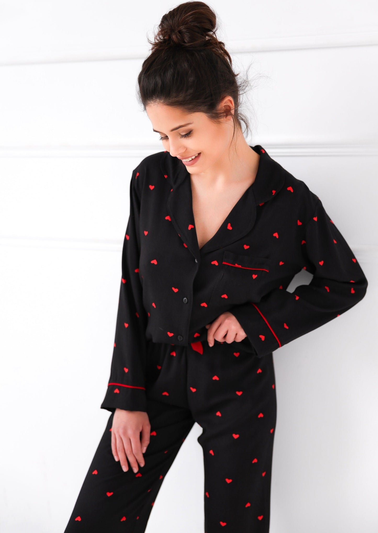 ROLLING IN LOVE - Pajamas pants 100% soft viscose