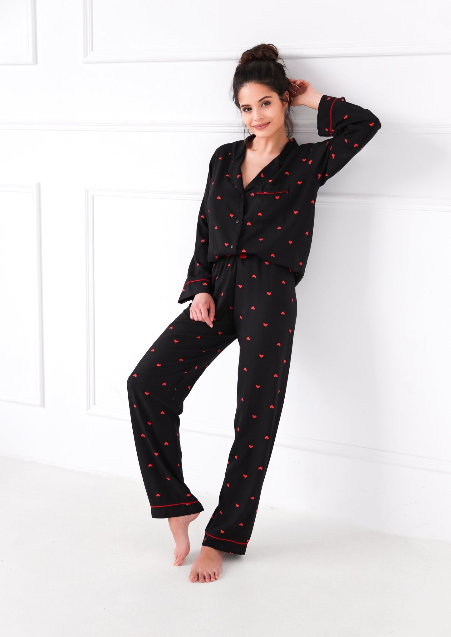 ROLLING IN LOVE - Pajamas pants 100% soft viscose