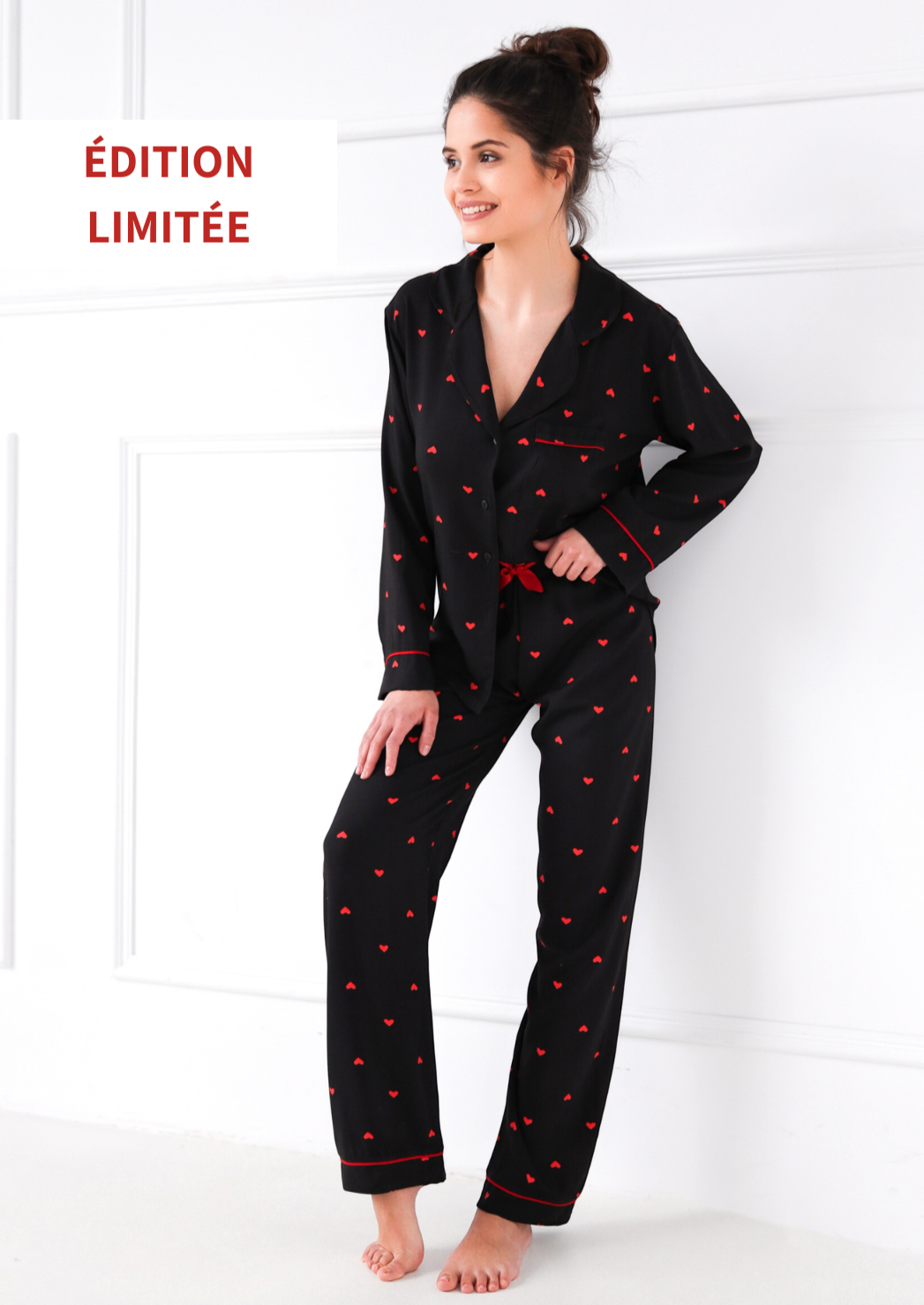 ROLLING IN LOVE - Pajamas pants 100% soft viscose