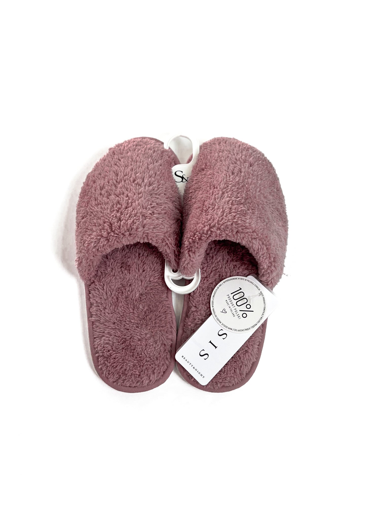 chaussons doux et moelleux, chaussons couleur taupe - mauve