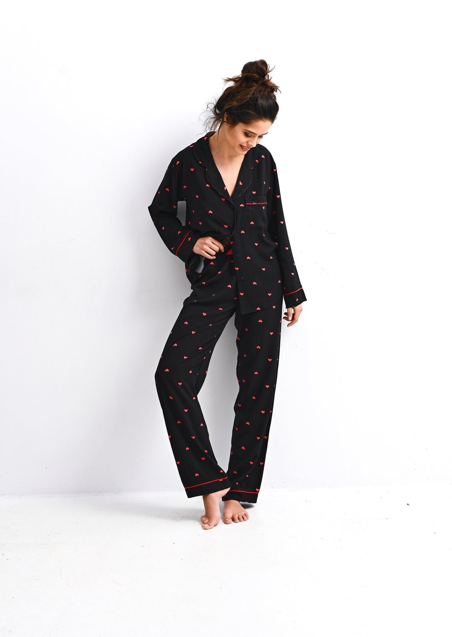 ROLLING IN LOVE - Pajamas pants 100% soft viscose