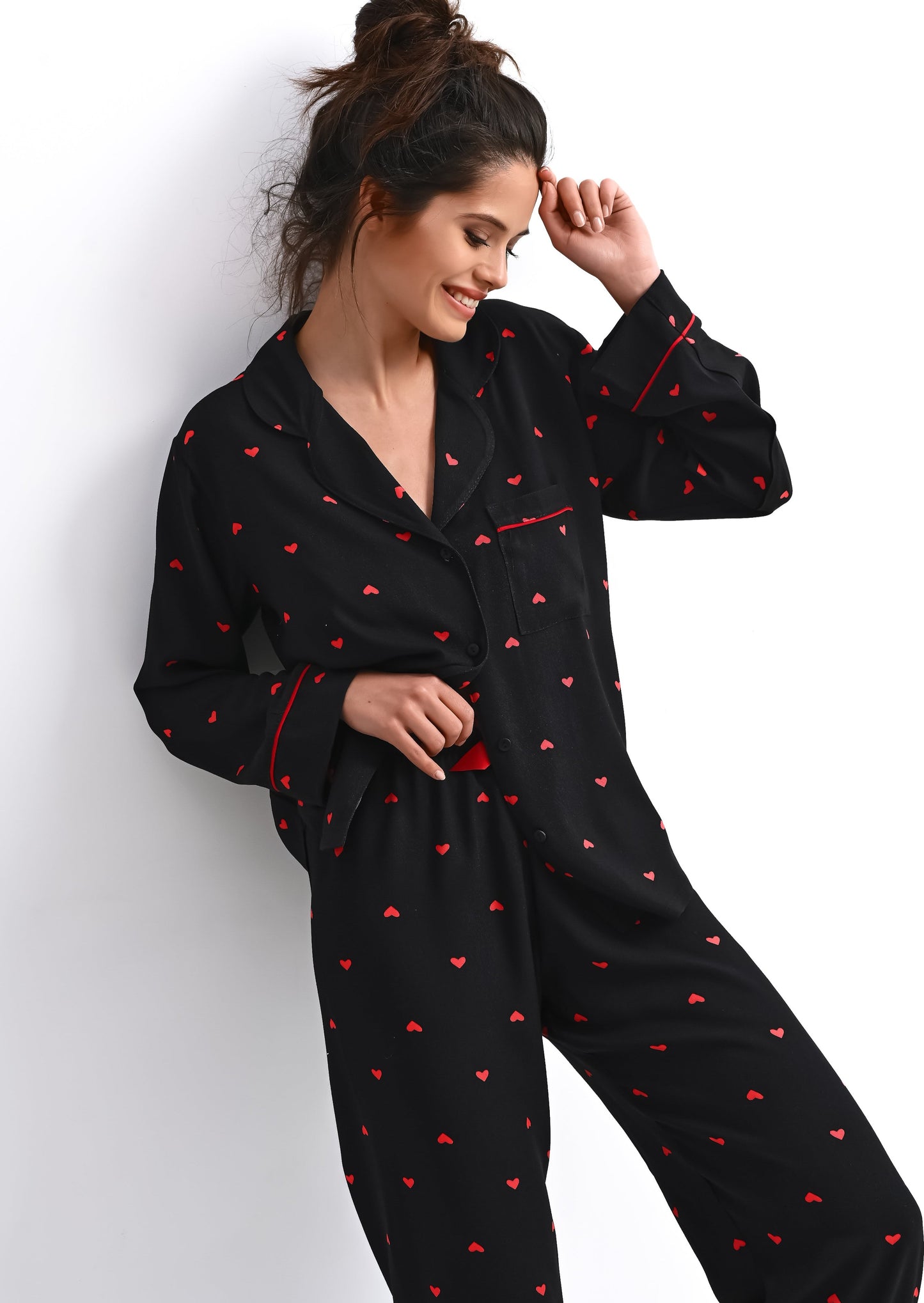 ROLLING IN LOVE - Pajamas pants 100% soft viscose