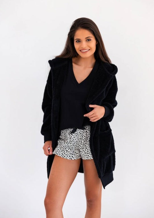 BLACK - Veste d'intérieur polaire luxueusement douce