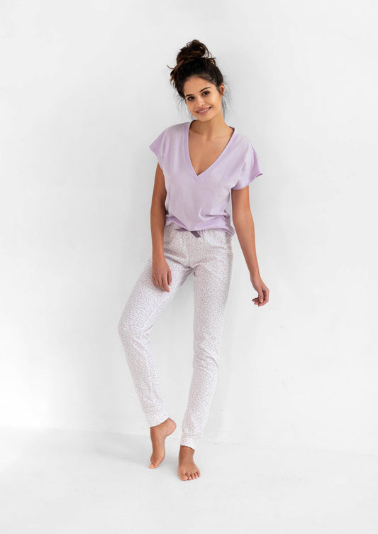 RAQUELLE - Pyjama t-shirt & pantalon 100% coton
