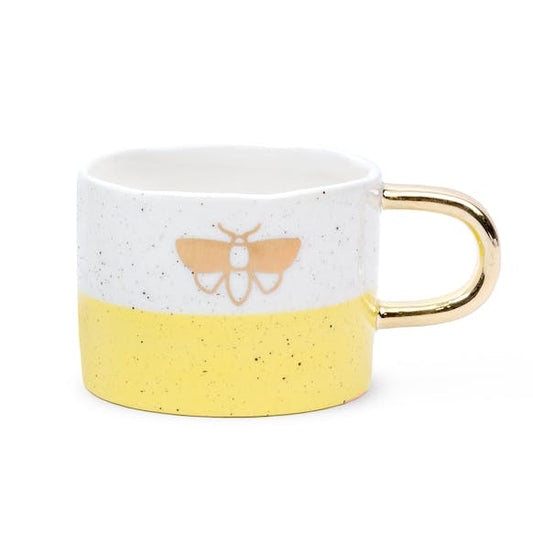 Yellow and Gold Butterfly Mug