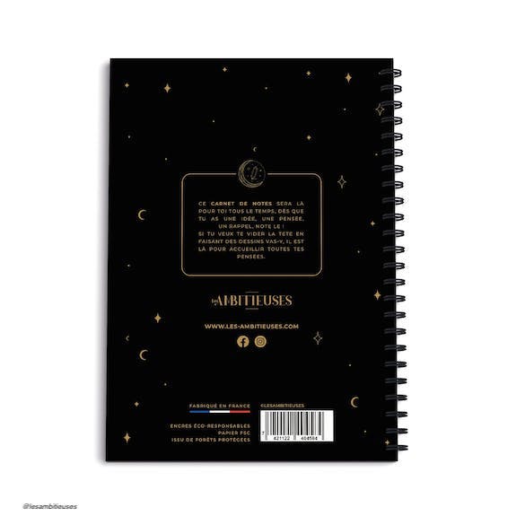 NoteBook - Black Celeste